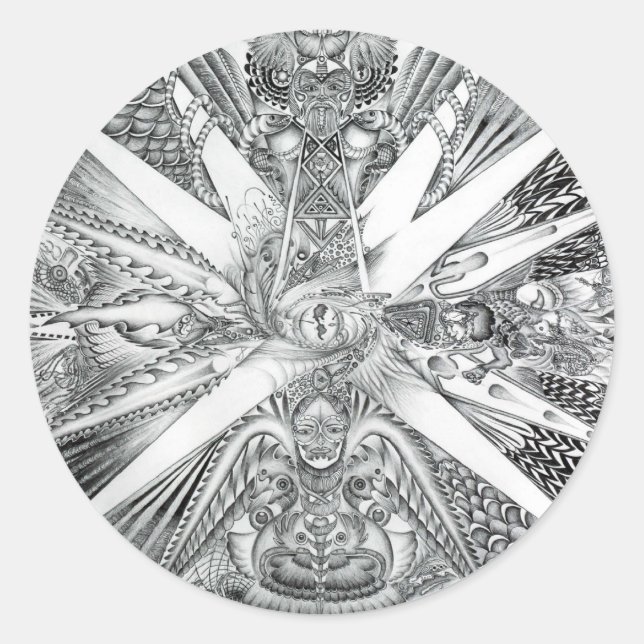 DIE GROSSEN ÜBERRASCHUNGSkleber Runder Aufkleber (Vorderseite)