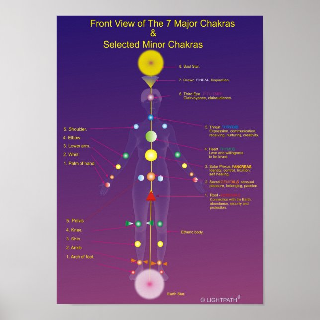 Die großen und kleinen Chakras Poster (Vorne)