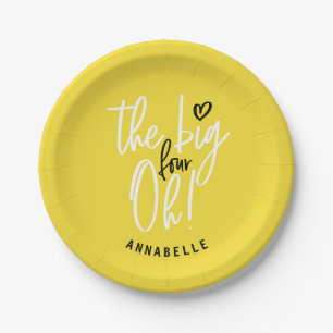 Die großen vier oh! 40. Geburtstagsgeschenk Gastge Pappteller