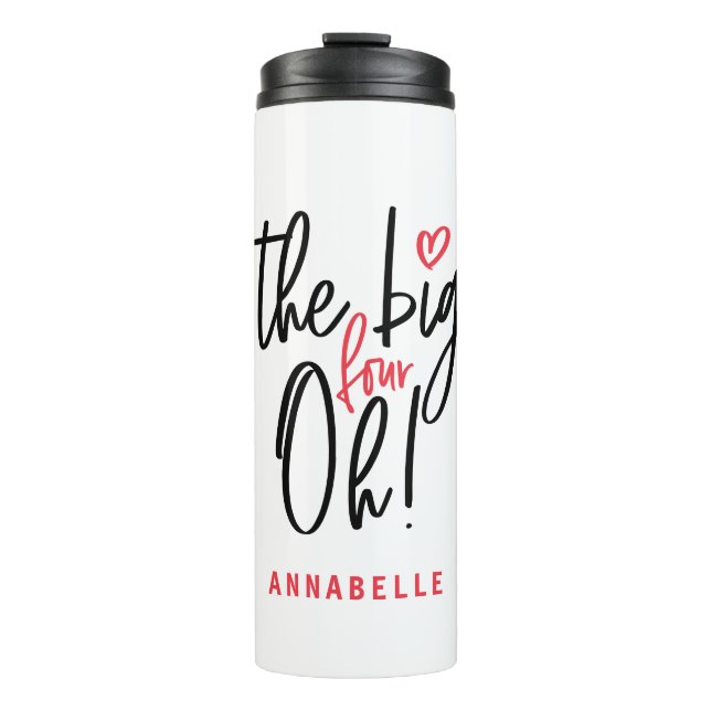 Die großen vier oh! 40. Party Thermosbecher (Vorderseite)