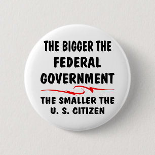 Die Größeren Fütterte, je kleiner die US-Bürger Button