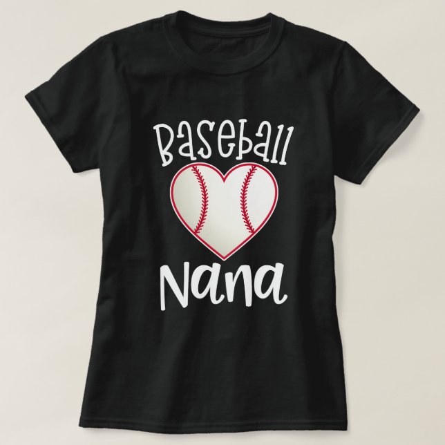 Die Großmutter-Baseballspielgeschenk T-Shirt (Design vorne)