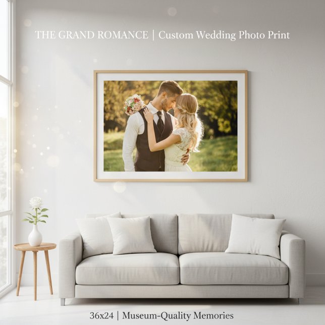 Die "Großromane" | 36x24 Custom Wedding Fotodruck (The "Grand Romance" | 36x24 Custom Wedding Photo Print)