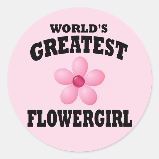 Die größte Blumenfrau der Welt Runder Aufkleber (Vorderseite)
