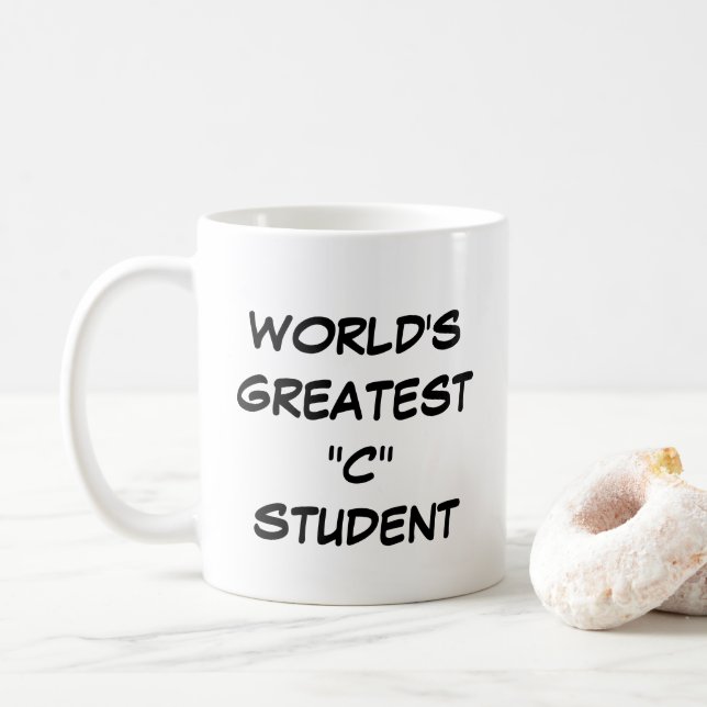 "Die größte C-Tasse der Welt" Kaffeetasse (Mit Donut)