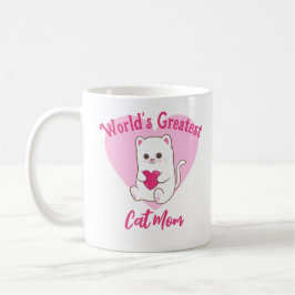 Die größte Cat-Mama der Welt Funny Niedlich Pink H Kaffeetasse