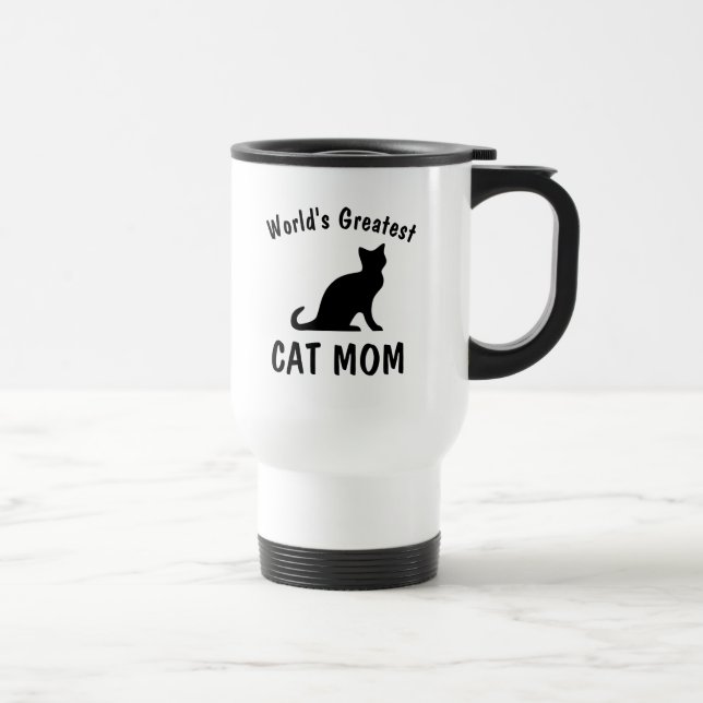 Die größte Cat-Mama der Welt, um Kaffee-Tasse zu g Reisebecher (Rechts)