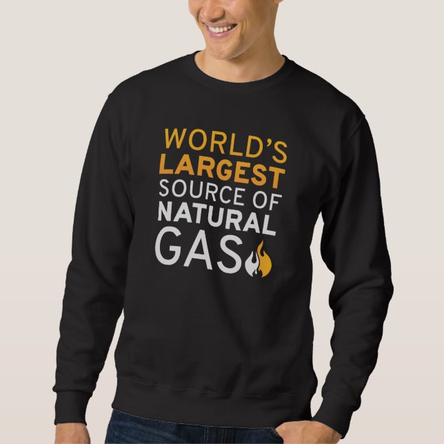 Die größte Erdgasquelle der Welt Sweatshirt (Vorderseite)