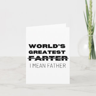 Die größte Farter der Welt, die ich Gemeiner Vater Karte