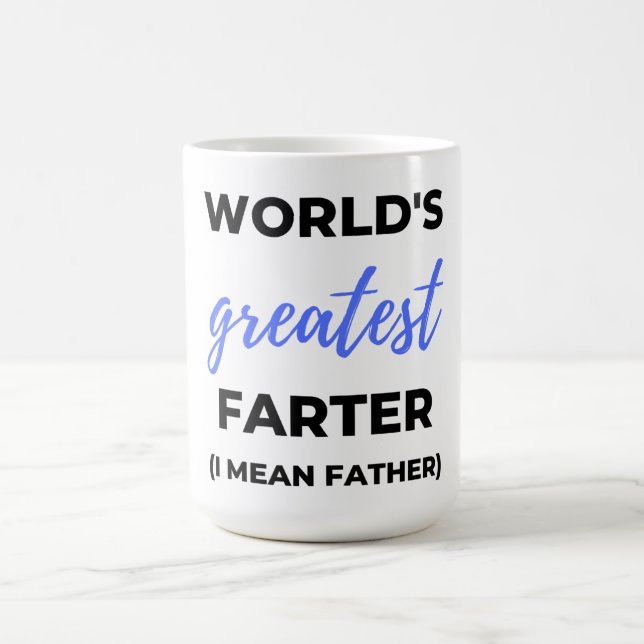 Die größte Farter der Welt I Gemein Vater bl Kaffeetasse (Mittel)
