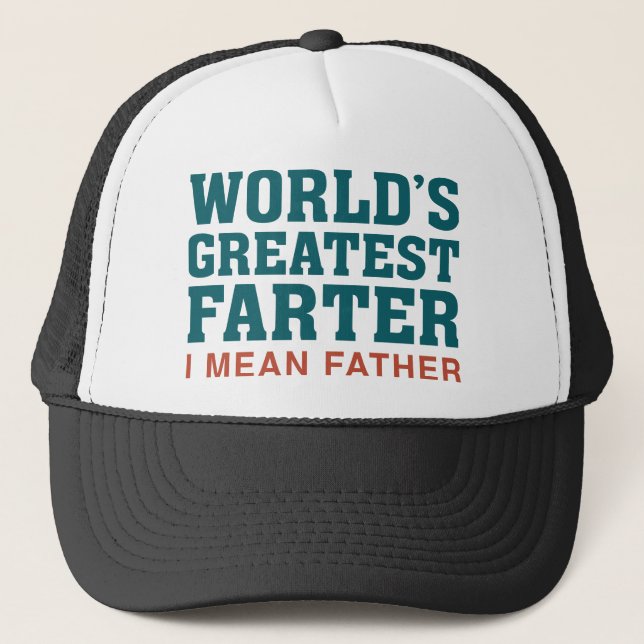 Die größte Farter der Welt Truckerkappe (Vorderseite)
