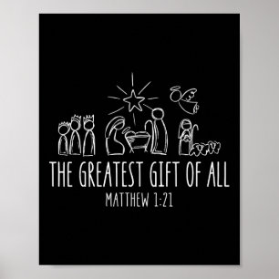 Die Größte Für Alle Weihnachten Nativität Jesus Ch Poster