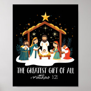 Die Größte Für Alle Weihnachten Nativität Jesus Ch Poster
