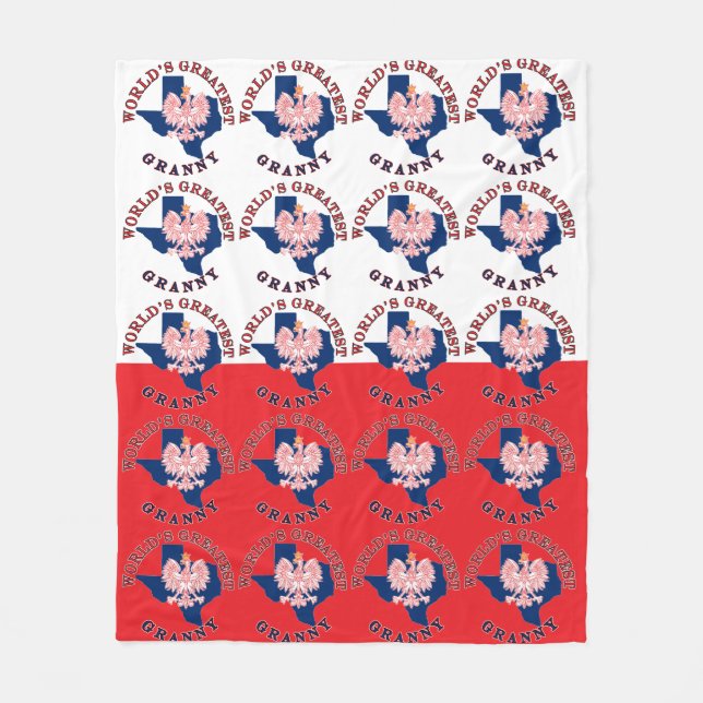 Die größte Großmutter der Welt Fleecedecke (Vorderseite)