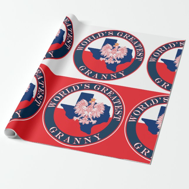Die größte Großmutter der Welt Geschenkpapier (Ungerollt)