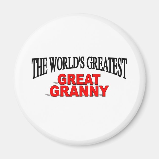 Die größte Großmutter der Welt Magnet (Vorne)