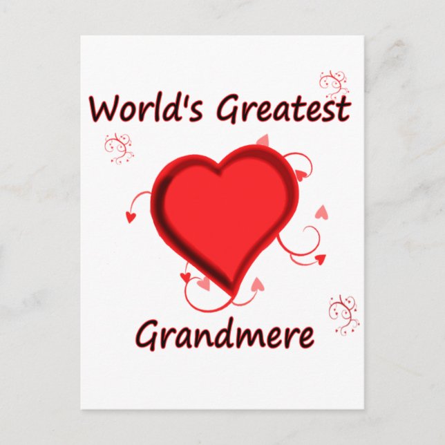 Die größte Großmutter der Welt Postkarte (Vorderseite)