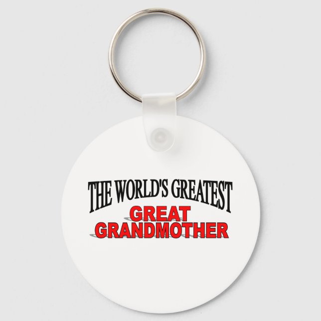 Die größte Großmutter der Welt Schlüsselanhänger (Vorderseite)