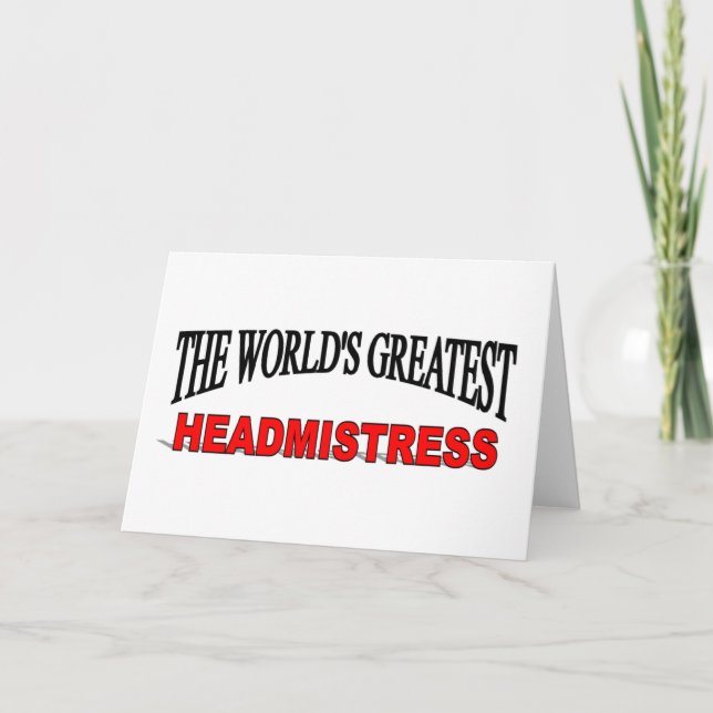 Die größte Headmiress der Welt Karte (Vorderseite)
