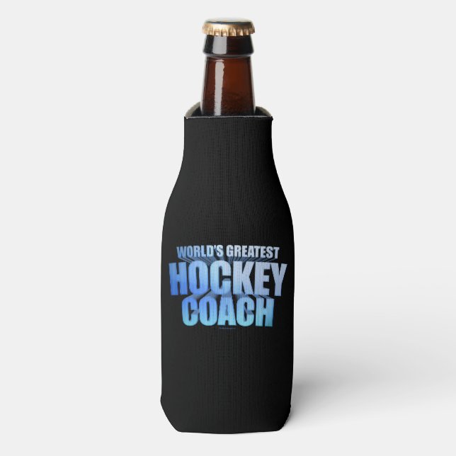 Die größte Hockey-Coach-Flasche der Welt Cooler Flaschenkühler (Flaschenvorderseite)