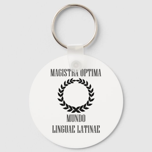 Die größte lateinische Lehrerin der Welt (weiblich Schlüsselanhänger (Vorderseite)