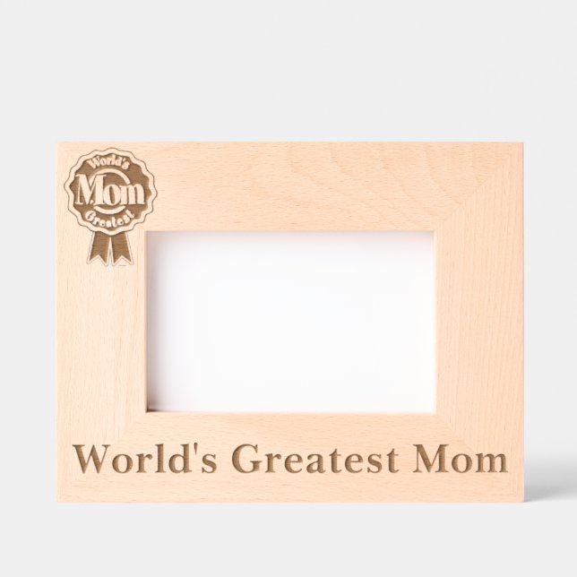 Die größte Mama der Welt Geätzte Rahmen (Vorderseite)