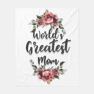 Die größte Mama der Welt   Geschenk für Mama Fleecedecke