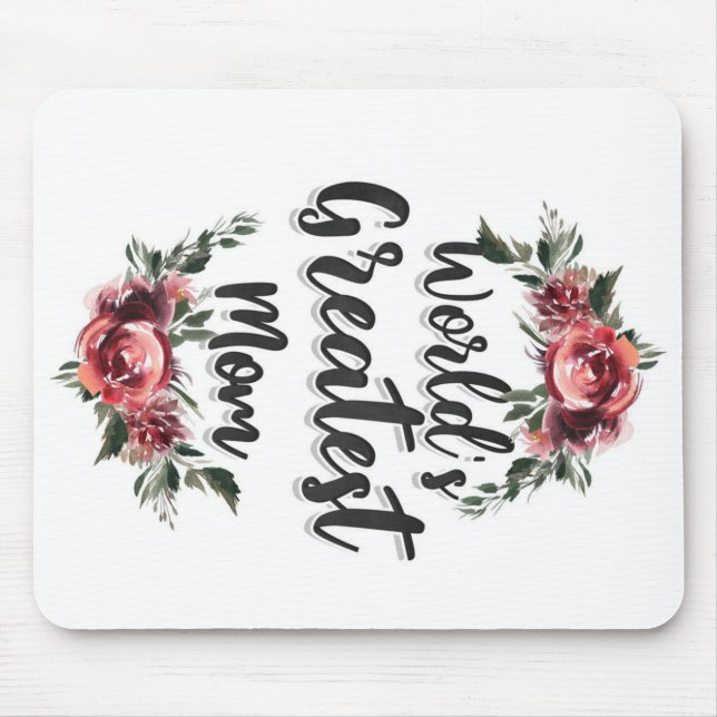 Die größte Mama der Welt | Geschenk für Mama Mousepad (Vorne)