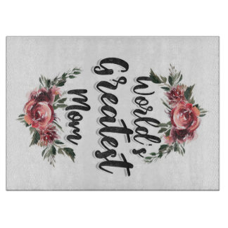 Die größte Mama der Welt | Geschenk für Mama Schneidebrett