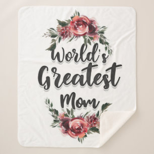 Die größte Mama der Welt   Geschenk für Mama Sherpadecke