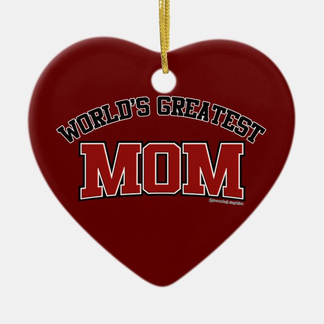 Die größte Mama der Welt Keramik Ornament (Vorne)