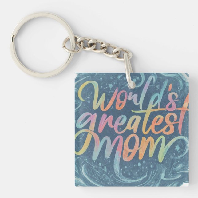 Die größte Mama der Welt Schlüsselanhänger (Vorderseite)