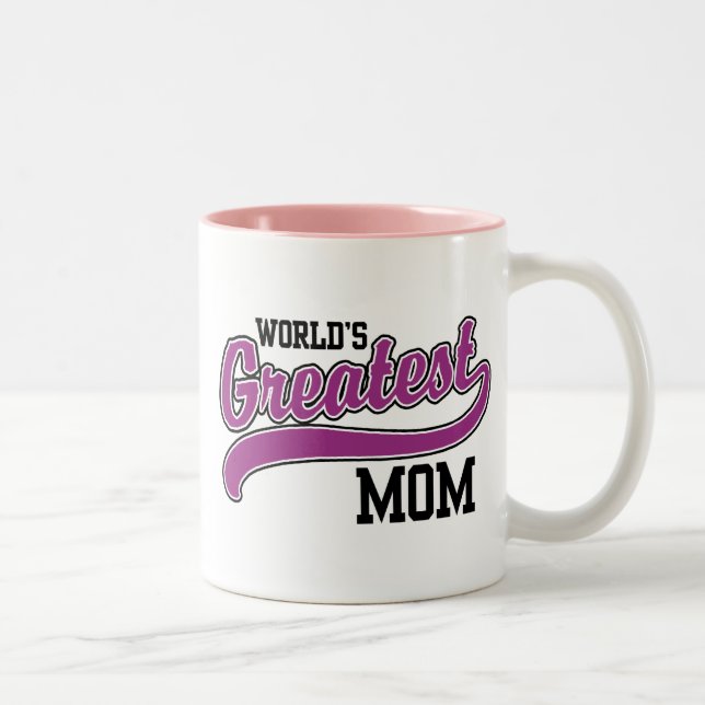 Die größte Mama der Welt Zweifarbige Tasse (Rechts)