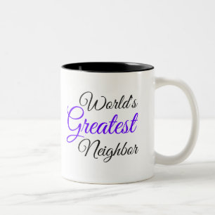 Die größte Nachbarn-Tasse der Welt Zweifarbige Tasse