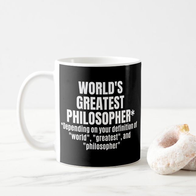 Die größte Philosophin-Philosophie der Welt Kaffeetasse (Mit Donut)
