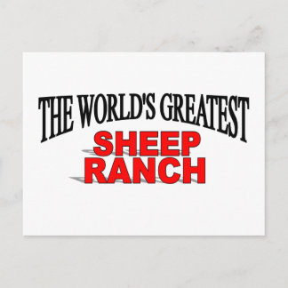 Die größte Ranch der Schafe der Welt Postkarte