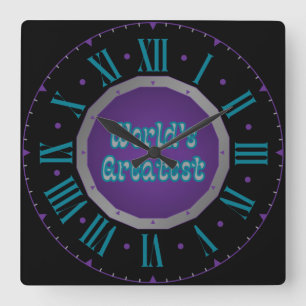 Die größte römische Zahl Sigil der Welt Quadratische Wanduhr