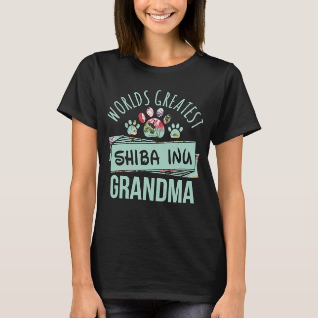 Die größte schiitische Oma der Welt je Shiba Inu T-Shirt (Vorderseite)