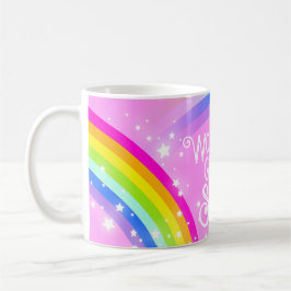 Die größte SISTER-Regenbogenlampe der Welt, rosa T Tasse
