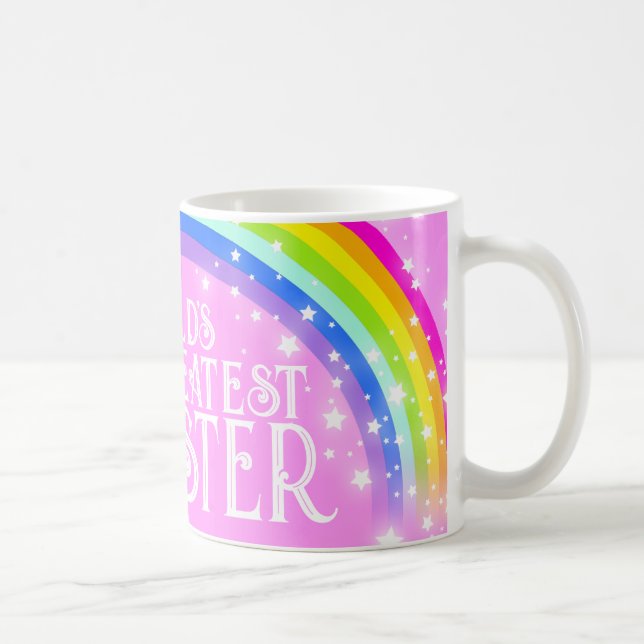 Die größte SISTER-Regenbogenlampe der Welt, rosa T Tasse (Rechts)