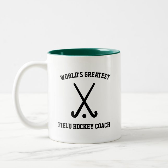 Die größte Tasse für Feldhockey-Coach (Links)