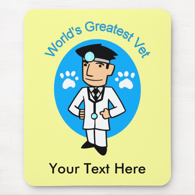 Die größte Tierärztin der Welt - individuell anpas Mousepad (Vorne)