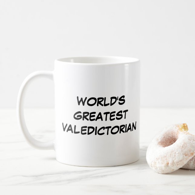 "Die größte valedictorianische" Tasse der Welt (Mit Donut)