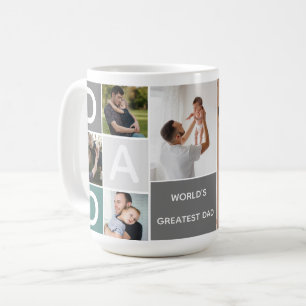 Die größte Vater-Collage-Tasse der Welt Kaffeetasse