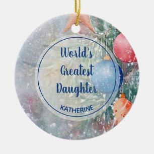 Die größte Weihnachtswasserfarbe der Welt Keramik Ornament