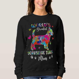 Die größte Yorkshire-Terrier-Mama der Welt - farbe Sweatshirt