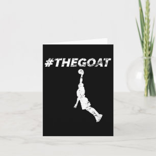 Die größte Ziege aller Zeiten Basketball-Motivatio Karte