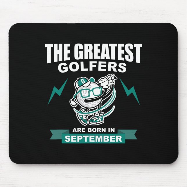 Die größten Golfer werden im September geboren  Mousepad (Vorne)