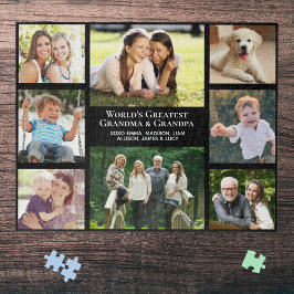 Die größten Großeltern der Welt - Custom Foto Coll Puzzle