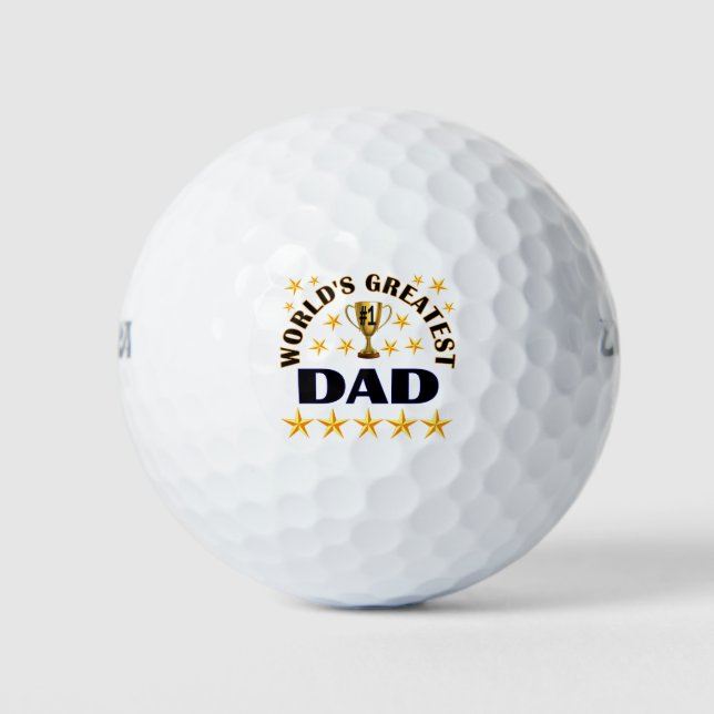 Die größten Vater-Trophäen der Welt Golfball (Vorderseite)